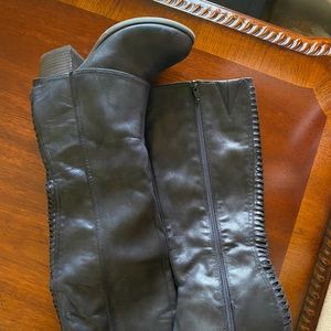 Black knee high boots, size 7